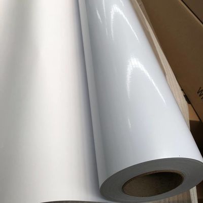 2020 high guality White Printable Sticker PVC Self Adhesive Vinyl sticker 100 micron for solvent/eco-solvent printing