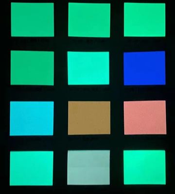 Eco-Solvent / UV Printing Photoluminecent Vinyl Sticker 6, 8, 10 Hours Glow In Dark Film With Different Colors For Safety